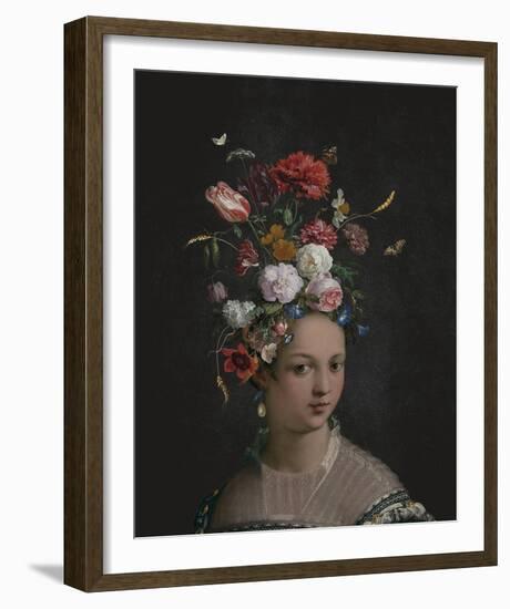 Beatrice in Bloom-Eccentric Accents-Framed Giclee Print