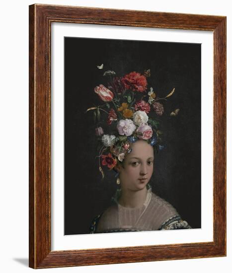 Beatrice in Bloom-Eccentric Accents-Framed Giclee Print