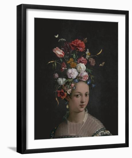 Beatrice in Bloom-Eccentric Accents-Framed Giclee Print