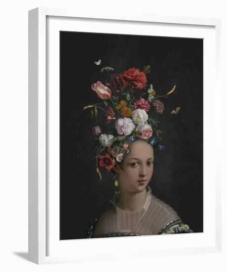 Beatrice in Bloom-Eccentric Accents-Framed Giclee Print
