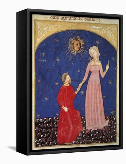 Beatrice Leading Dante, Paradise Scene from Divine Comedy-Dante Alighieri-Framed Premier Image Canvas