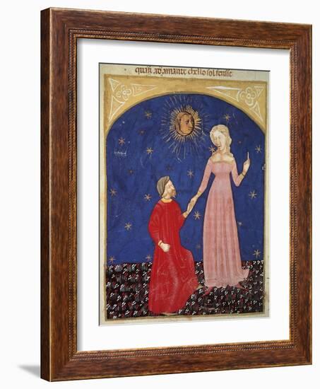 Beatrice Leading Dante, Paradise Scene from Divine Comedy-Dante Alighieri-Framed Giclee Print