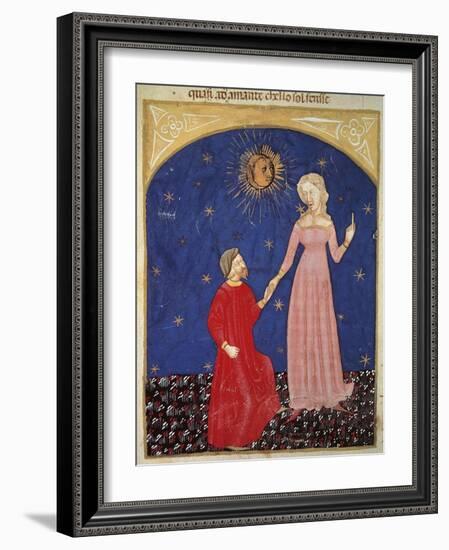 Beatrice Leading Dante, Paradise Scene from Divine Comedy-Dante Alighieri-Framed Giclee Print