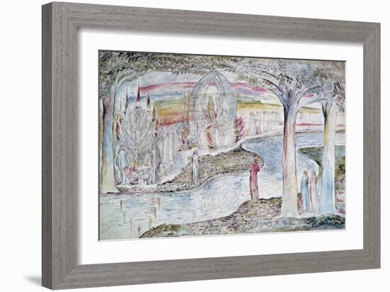 Beatrice on the Car-William Blake-Framed Giclee Print