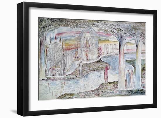 Beatrice on the Car-William Blake-Framed Giclee Print