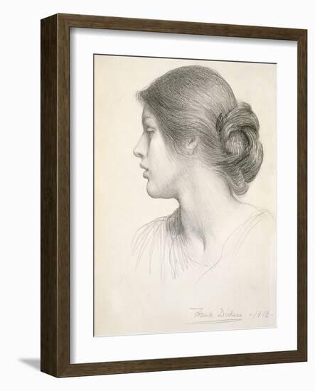 Beatrice Stuart, 1912 (Pencil on Paper)-Frank Bernard Dicksee-Framed Giclee Print