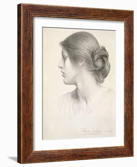 Beatrice Stuart, 1912 (Pencil on Paper)-Frank Bernard Dicksee-Framed Giclee Print