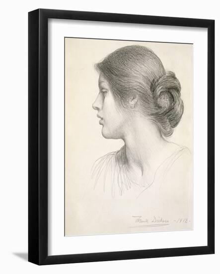 Beatrice Stuart, 1912 (Pencil on Paper)-Frank Bernard Dicksee-Framed Giclee Print