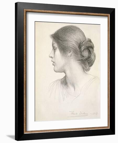 Beatrice Stuart, 1912 (Pencil on Paper)-Frank Bernard Dicksee-Framed Giclee Print