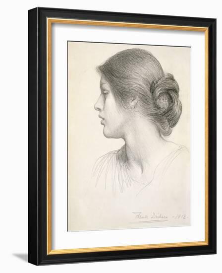 Beatrice Stuart, 1912 (Pencil on Paper)-Frank Bernard Dicksee-Framed Giclee Print