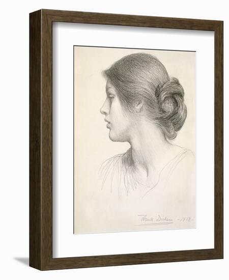 Beatrice Stuart, 1912 (Pencil on Paper)-Frank Bernard Dicksee-Framed Giclee Print