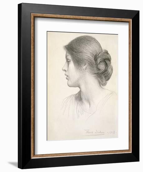 Beatrice Stuart, 1912 (Pencil on Paper)-Frank Bernard Dicksee-Framed Giclee Print