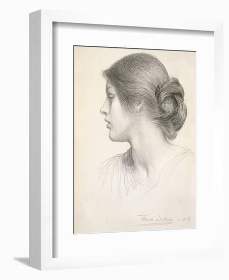 Beatrice Stuart, 1912 (Pencil on Paper)-Frank Bernard Dicksee-Framed Giclee Print