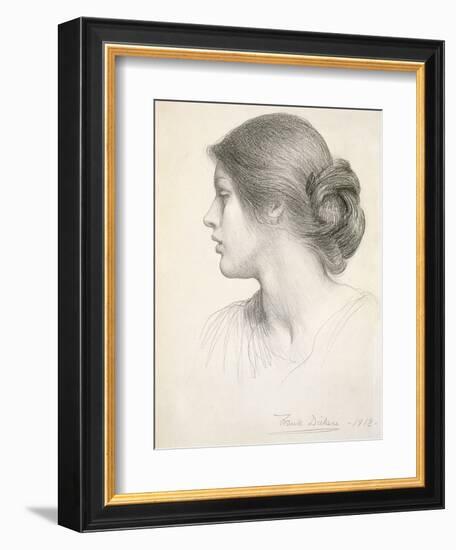 Beatrice Stuart, 1912 (Pencil on Paper)-Frank Bernard Dicksee-Framed Giclee Print