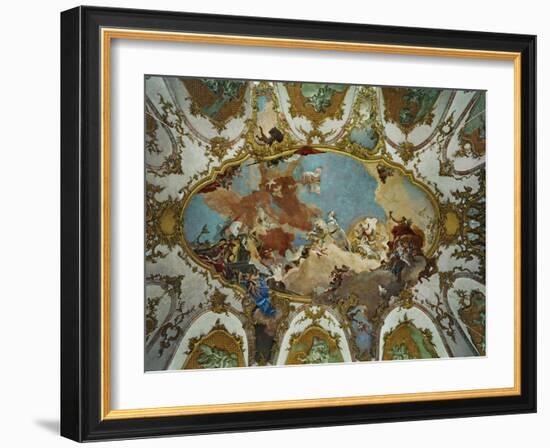 Beatrix, Bride of Emperor Friedrich Barbarossa, Riding Apollo's Sun Chariot, 1752-Giovanni Battista Tiepolo-Framed Giclee Print