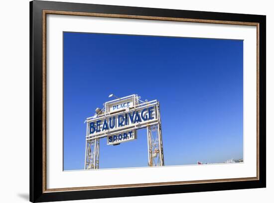 Beau Rivage Beach Sign-Amanda Hall-Framed Photographic Print