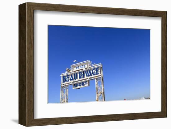 Beau Rivage Beach Sign-Amanda Hall-Framed Photographic Print