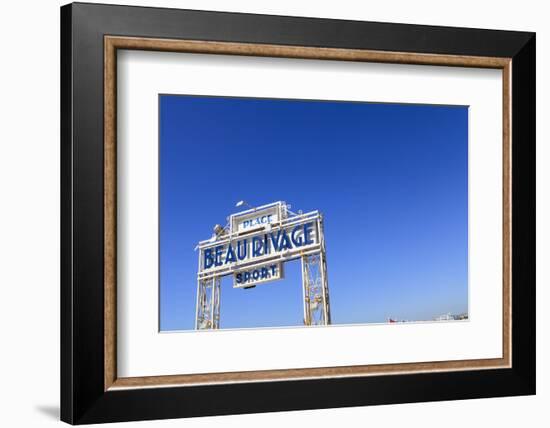 Beau Rivage Beach Sign-Amanda Hall-Framed Photographic Print