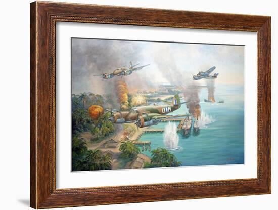 Beaufighter Blitz-John Bradley-Framed Giclee Print