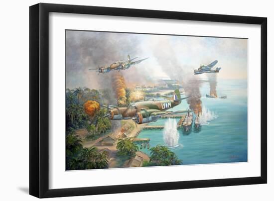 Beaufighter Blitz-John Bradley-Framed Giclee Print