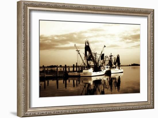 Beaufort Shrimpers-Alan Hausenflock-Framed Photographic Print