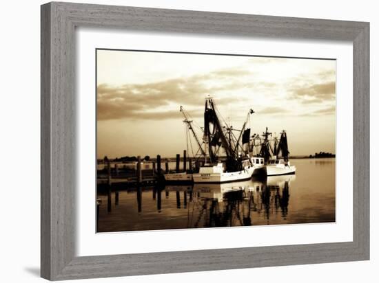 Beaufort Shrimpers-Alan Hausenflock-Framed Photographic Print