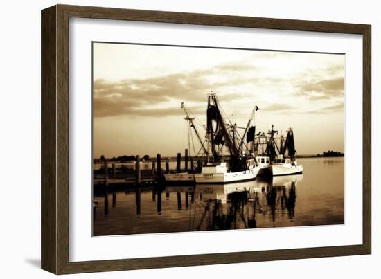 Beaufort Shrimpers-Alan Hausenflock-Framed Photographic Print