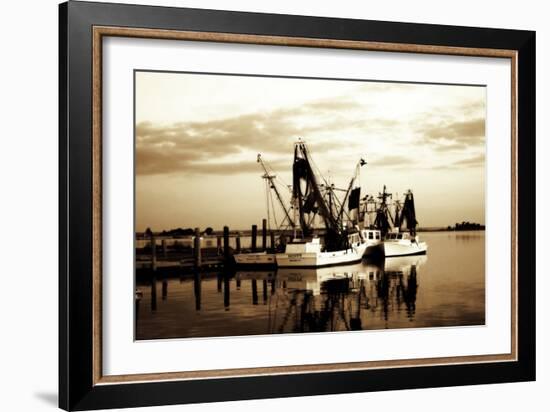 Beaufort Shrimpers-Alan Hausenflock-Framed Photographic Print