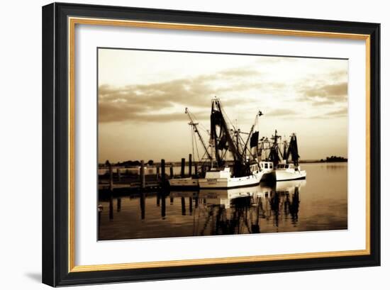 Beaufort Shrimpers-Alan Hausenflock-Framed Photographic Print