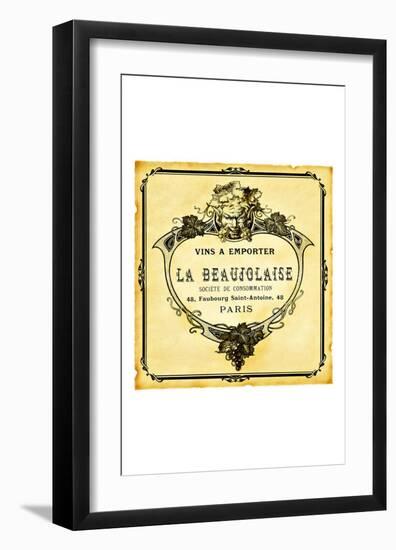 Beaujolaise Wine Label-null-Framed Giclee Print