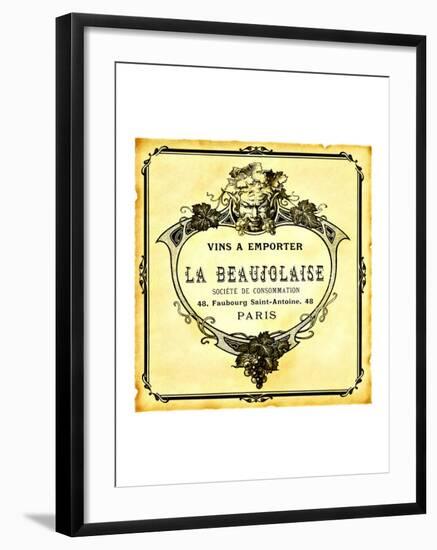 Beaujolaise Wine Label-null-Framed Giclee Print