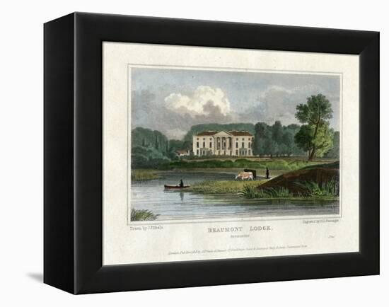 Beaumont Lodge, Windsor, Berkshire, 1818-MS Barenger-Framed Premier Image Canvas