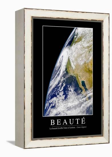 Beauté: Citation Et Affiche D'Inspiration Et Motivation-null-Framed Premier Image Canvas