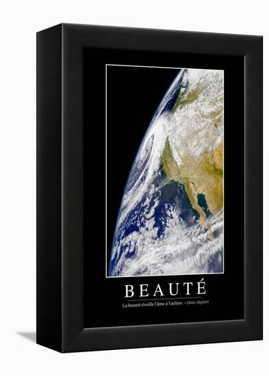 Beauté: Citation Et Affiche D'Inspiration Et Motivation-null-Framed Premier Image Canvas