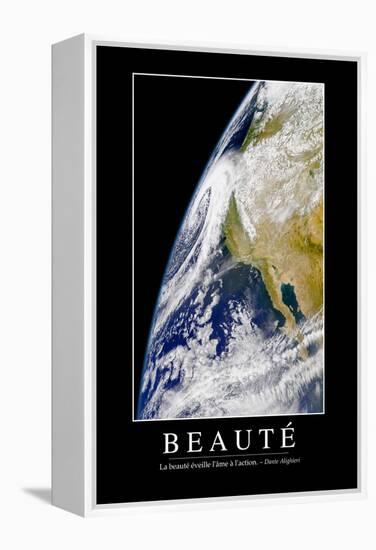 Beauté: Citation Et Affiche D'Inspiration Et Motivation-null-Framed Premier Image Canvas