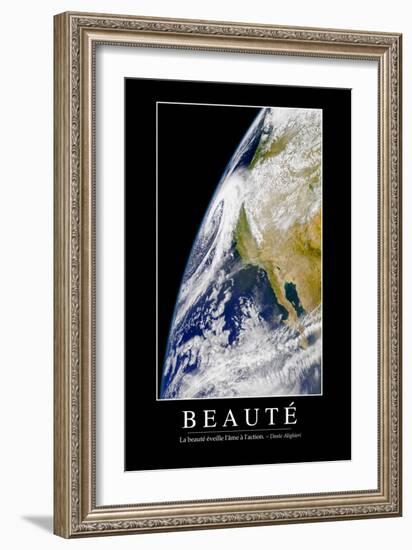 Beauté: Citation Et Affiche D'Inspiration Et Motivation-null-Framed Premium Photographic Print