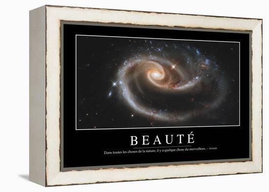 Beauté: Citation Et Affiche D'Inspiration Et Motivation-null-Framed Premier Image Canvas