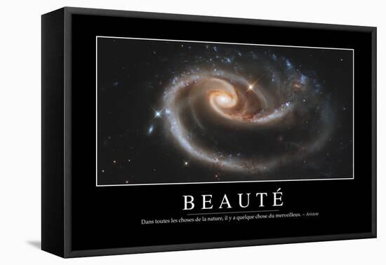 Beauté: Citation Et Affiche D'Inspiration Et Motivation-null-Framed Premier Image Canvas