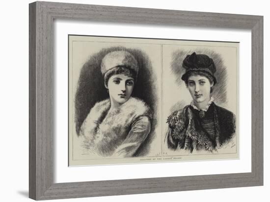 Beauties of the London Season-Arthur Hopkins-Framed Giclee Print