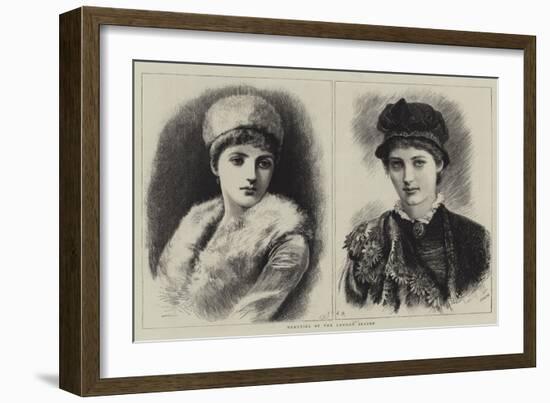 Beauties of the London Season-Arthur Hopkins-Framed Giclee Print