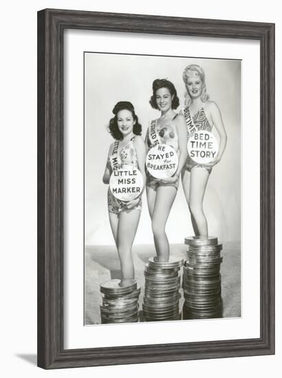 Beauties with Film Canisters-null-Framed Art Print