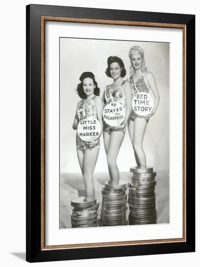 Beauties with Film Canisters-null-Framed Art Print