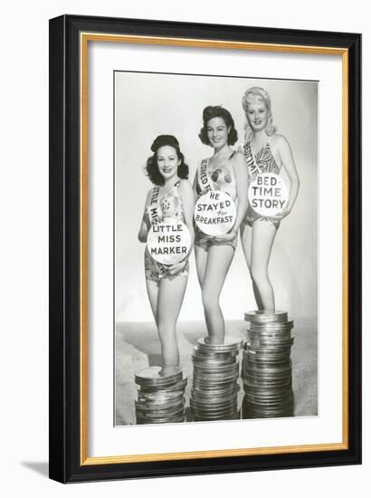 Beauties with Film Canisters--Framed Art Print