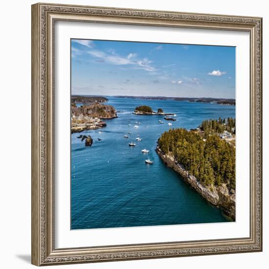 Beautiful Aerial Coast II-Jason Veilleux-Framed Art Print