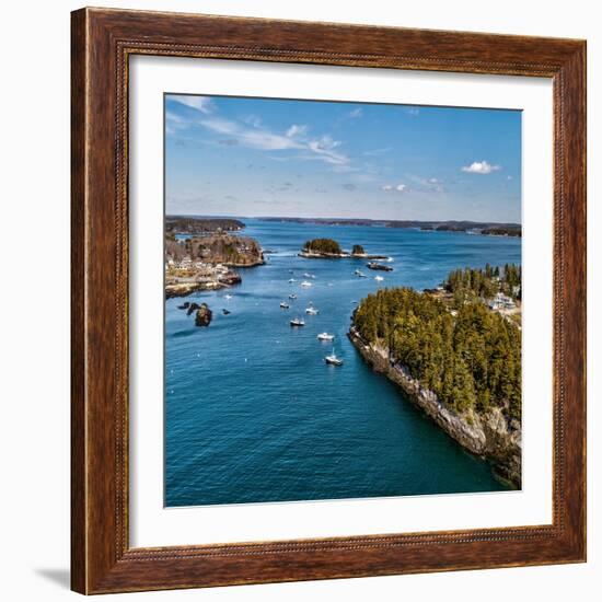 Beautiful Aerial Coast II-Jason Veilleux-Framed Art Print