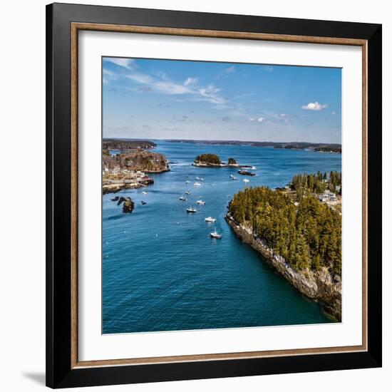 Beautiful Aerial Coast II-Jason Veilleux-Framed Art Print