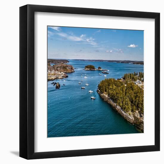 Beautiful Aerial Coast II-Jason Veilleux-Framed Art Print