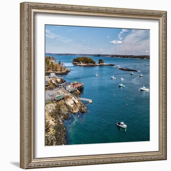 Beautiful Aerial Coast III-Jason Veilleux-Framed Art Print