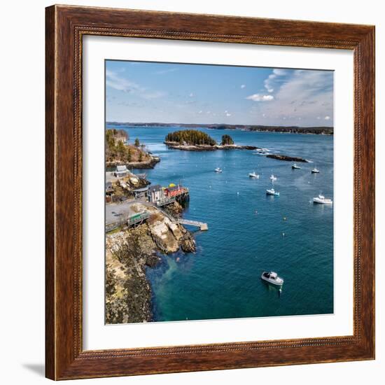 Beautiful Aerial Coast III-Jason Veilleux-Framed Art Print