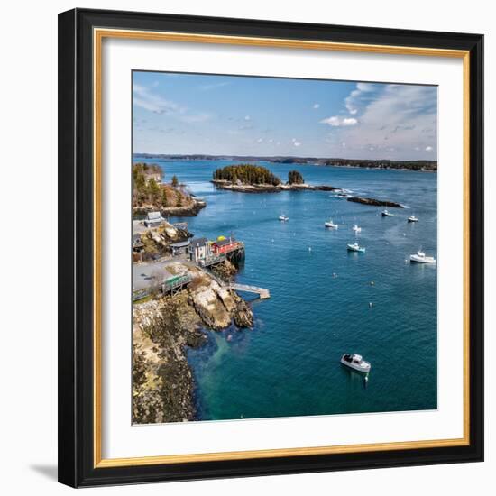 Beautiful Aerial Coast III-Jason Veilleux-Framed Art Print